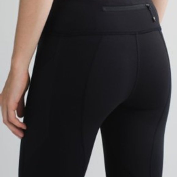 Lululemon: Pace Rival Mid-Rise Crop 22" legging - Black - Size 8 - Picture 1 of 6